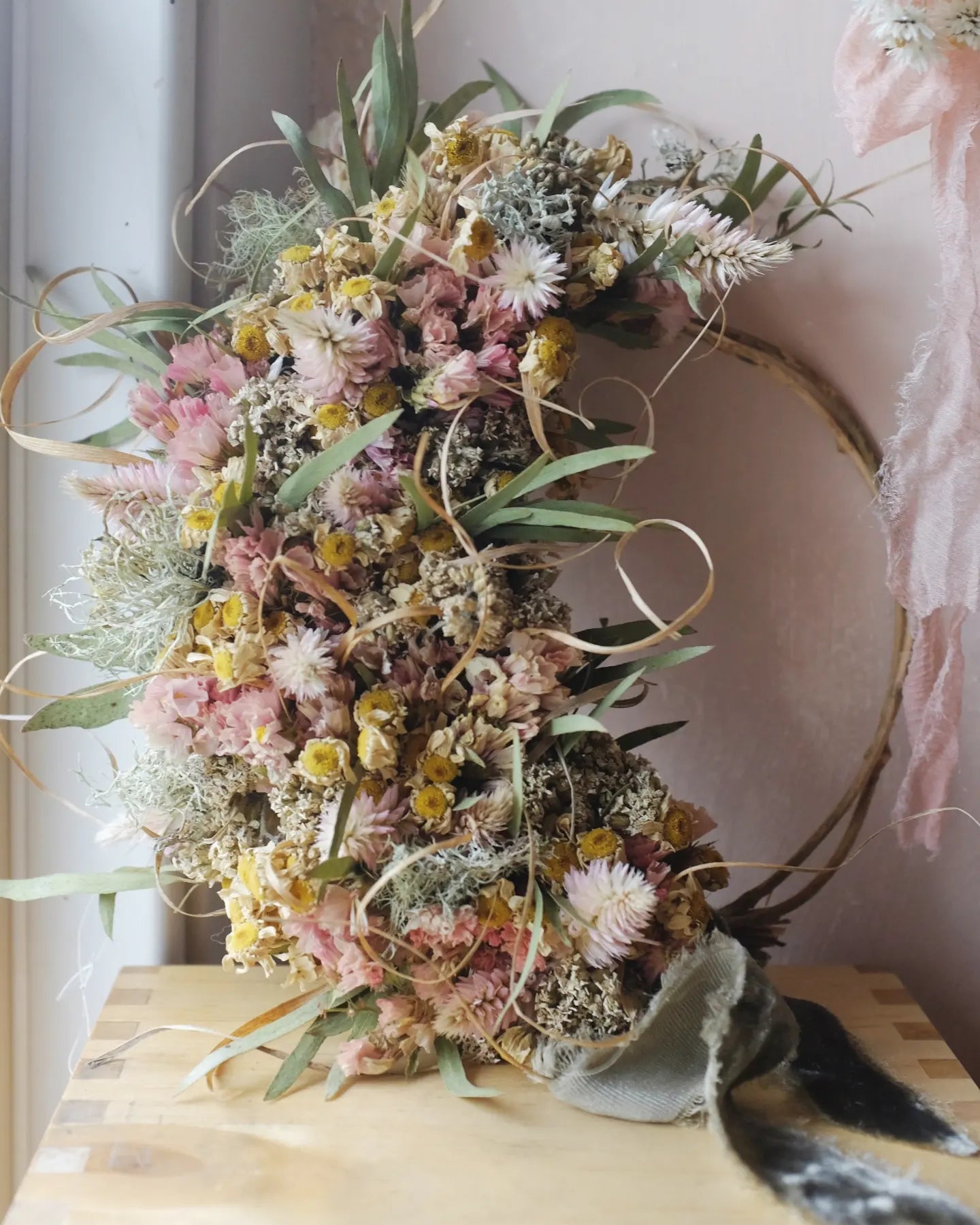 Bespoke half moon wreaths