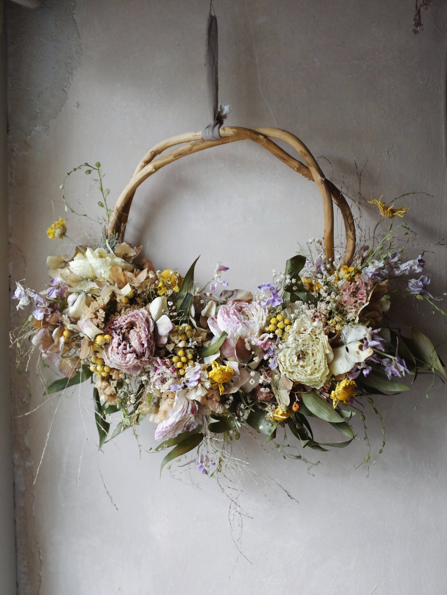 Bespoke half moon wreaths