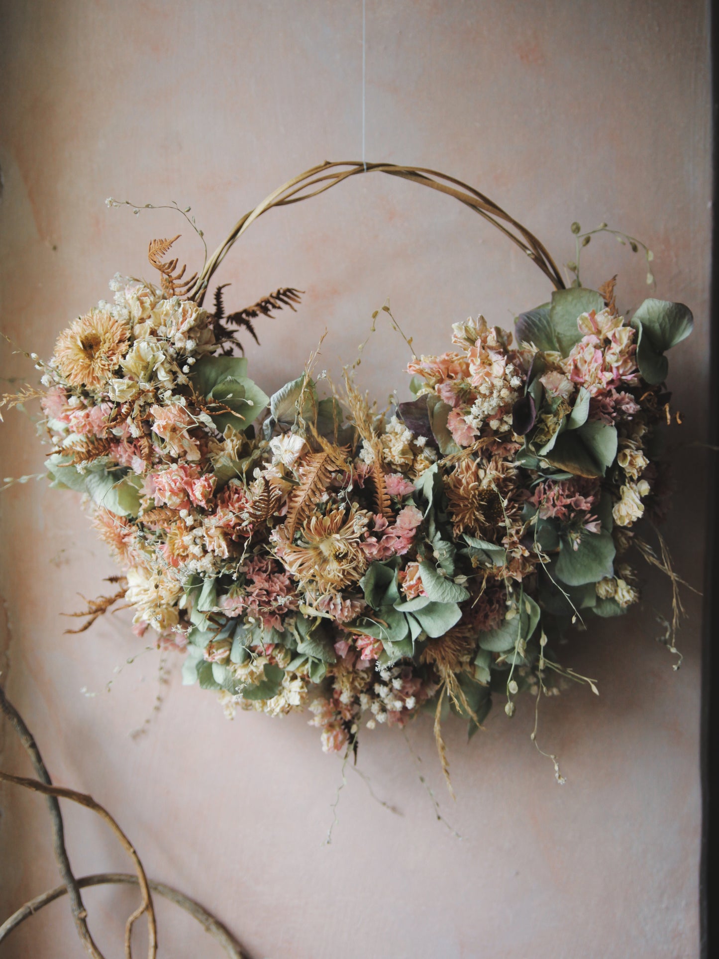 Bespoke half moon wreaths