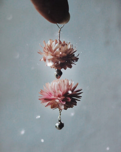 set of 5 Floral Chimes