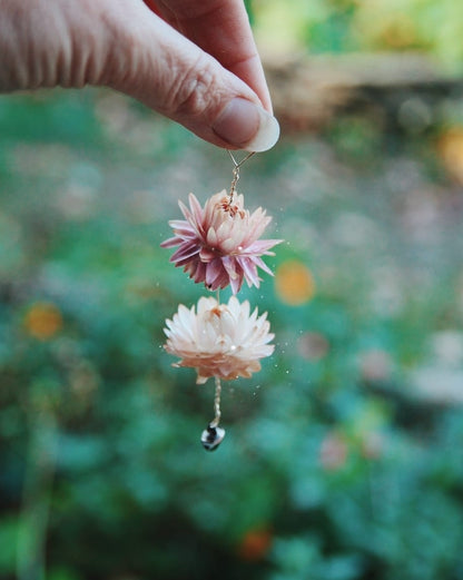 set of 5 Floral Chimes