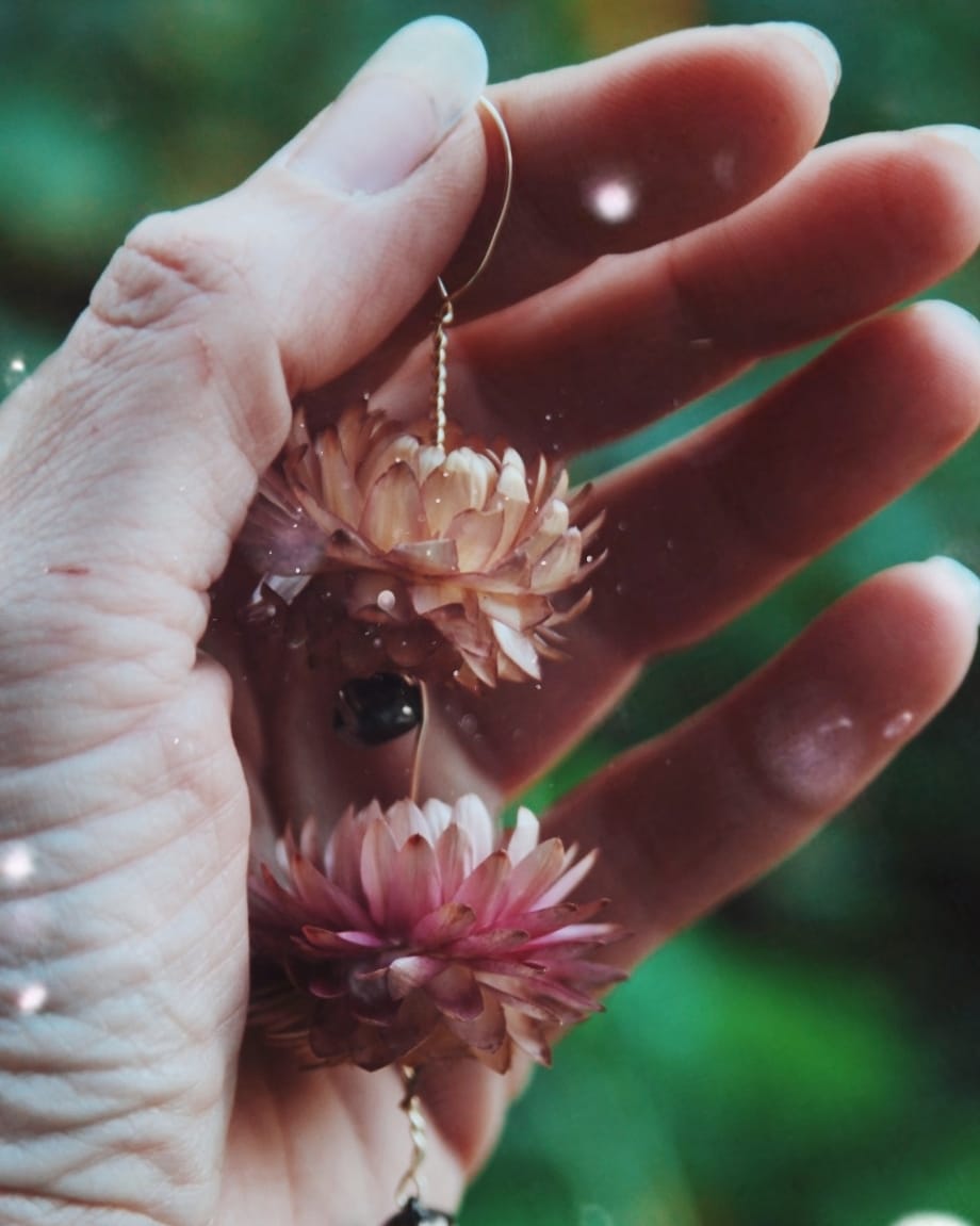 set of 5 Floral Chimes