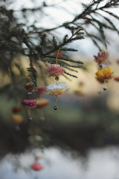 set of 5 Floral Chimes
