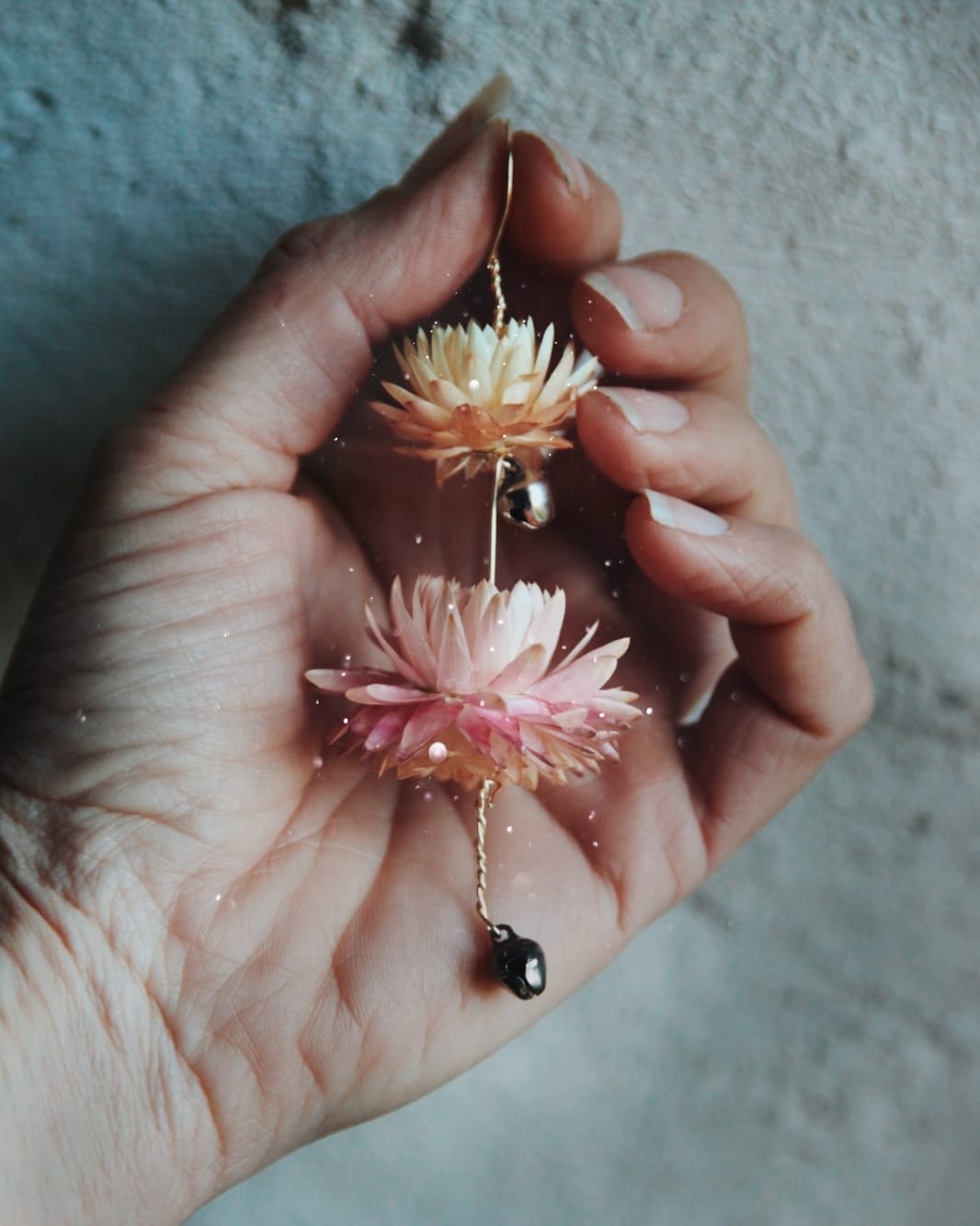 set of 5 Floral Chimes